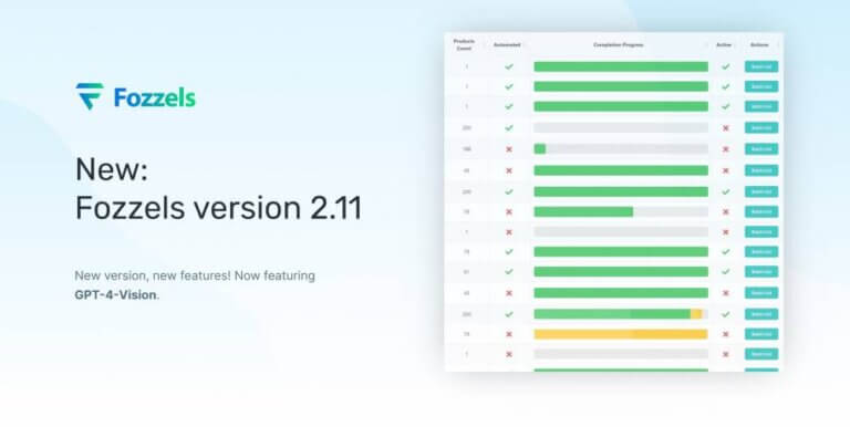 Fozzels version 2.11 now live