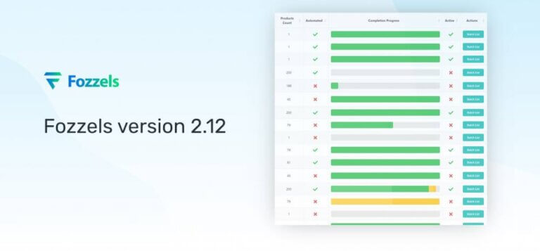 Fozzels version 2.12 now live
