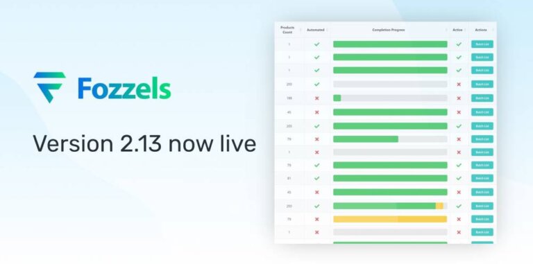 Fozzels version 2.13 now live