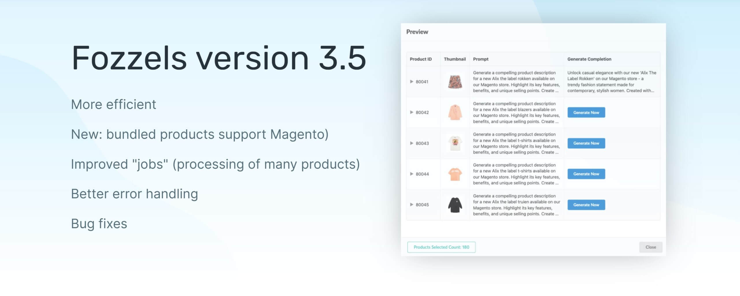Fozzels version 3.5 header image
